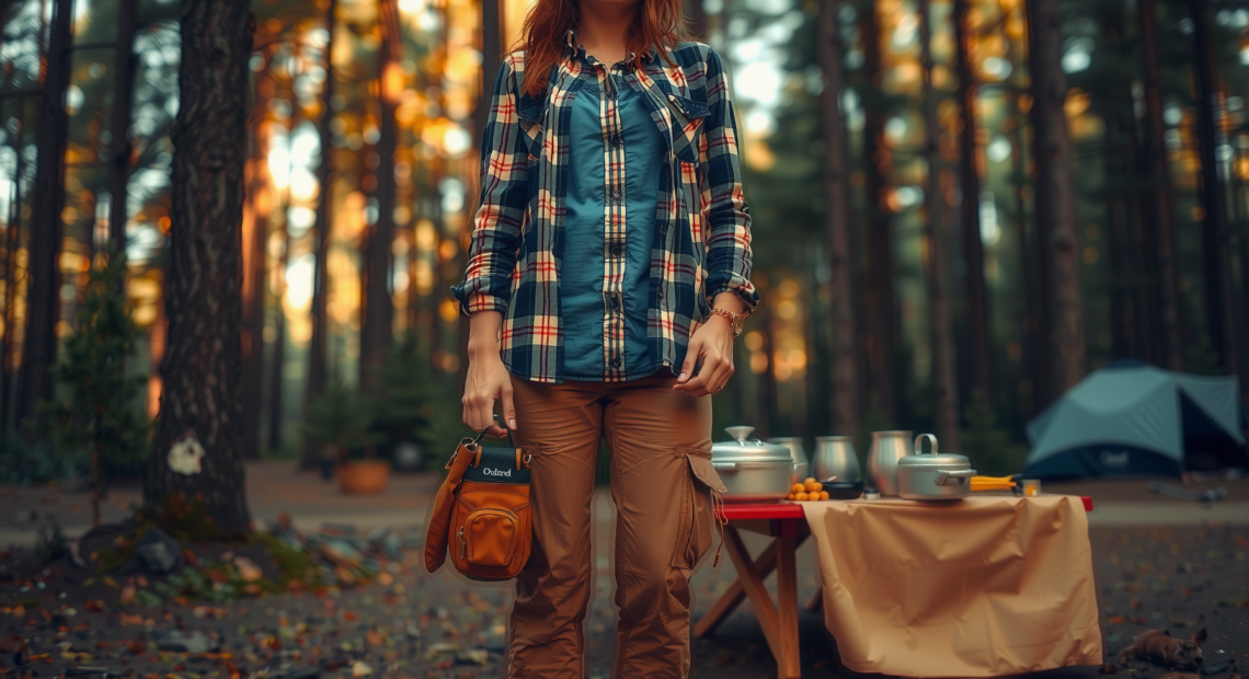 camping cookware set — lifestyle photo showing Odoland Camping Cookware Set in use