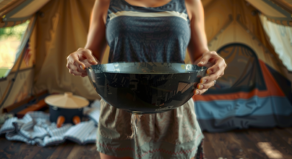carbon steel wok — lifestyle photo showing YOSUKATA 36 cm Round in use