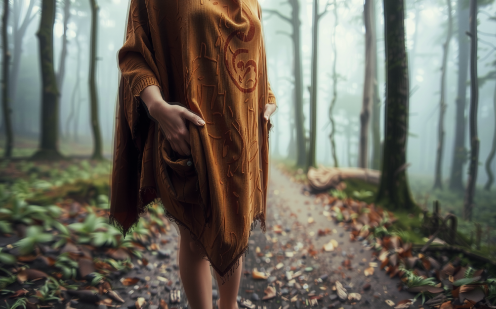 waterproof rain poncho for adults — lifestyle photo showing Evolpor Waterproof Poncho Adult,Poncho in use