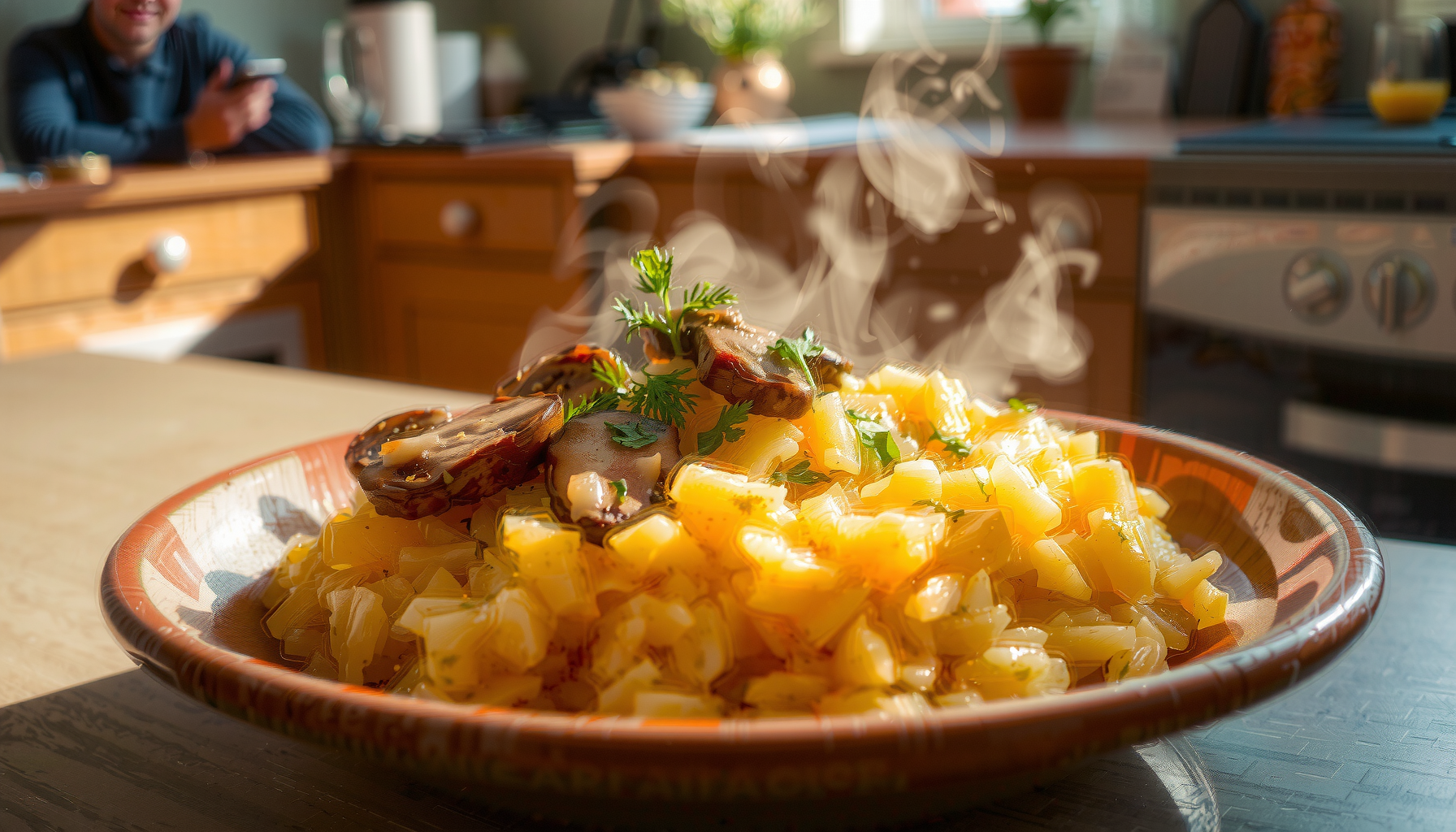 MasterClass Smart Space 3 piece saucepan — lifestyle photo showing MasterClass Smart Space 3 in use