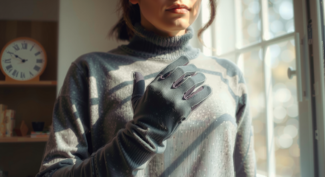 winter thermal gloves for men — lifestyle photo showing WESTWOOD FOX Winter Thermal in use