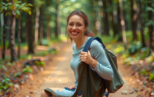 best folding camping chairs — lifestyle photo showing SOPPY Folding Camping Chair in use