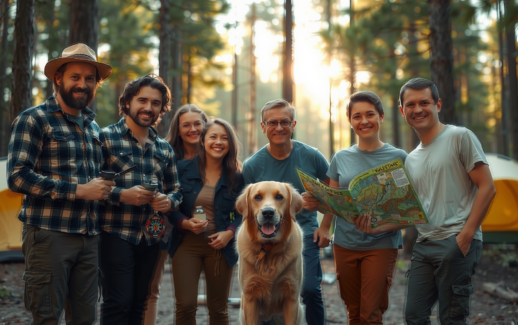 packable down blanket for camping — lifestyle photo showing Get Out Gear Down in use