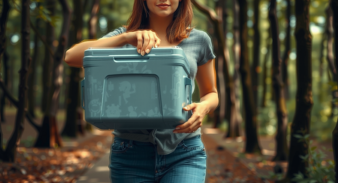 Coleman Xtreme 52 QT Passive Cooler — lifestyle photo showing Coleman Xtreme 52 QT in use