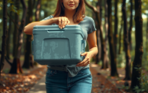 Coleman Xtreme 52 QT Passive Cooler — lifestyle photo showing Coleman Xtreme 52 QT in use