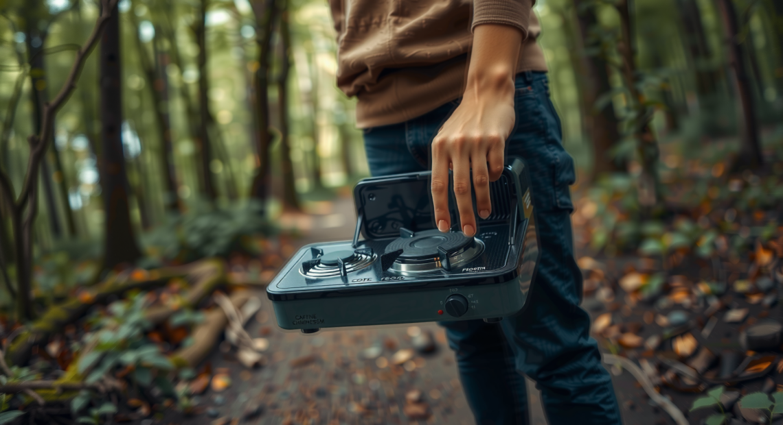 campingaz 400 st review — lifestyle photo showing Campingaz 400 ST Portable in use