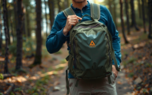 Berghaus Alpine 45 backpack review — lifestyle photo showing Berghaus Alpine 45 Backpack, in use