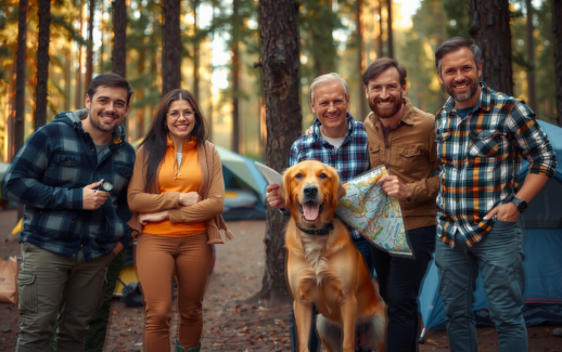 Coleman Kobuk Valley 4 tent — lifestyle photo showing Coleman Kobuk Valley 4 in use