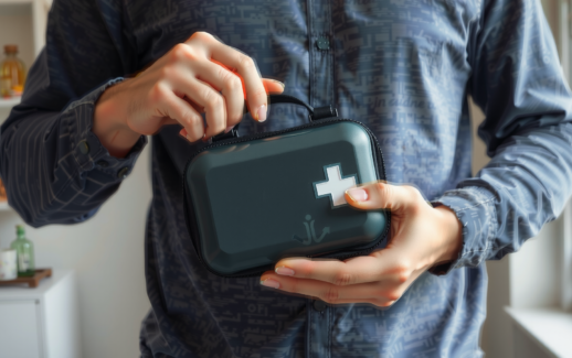 Lifesystems waterproof first aid kit — lifestyle photo showing Lifesystems Waterproof First Aid in use