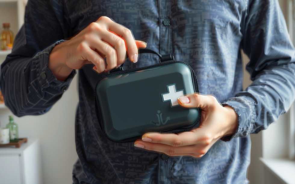 Lifesystems waterproof first aid kit — lifestyle photo showing Lifesystems Waterproof First Aid in use
