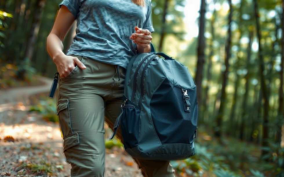 Osprey Hikelite 26 review — lifestyle photo showing Osprey Hikelite 26 Hiking in use