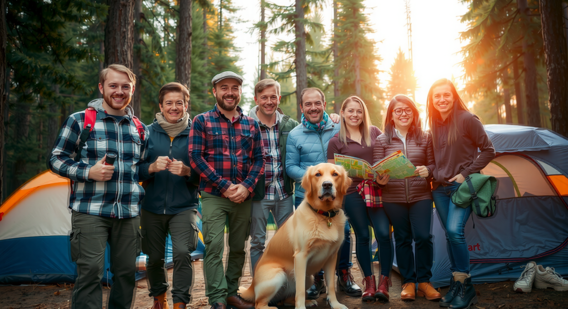 best telescopic camping light 2026 — lifestyle photo showing BougeRV T1 Telescopic Camping in use