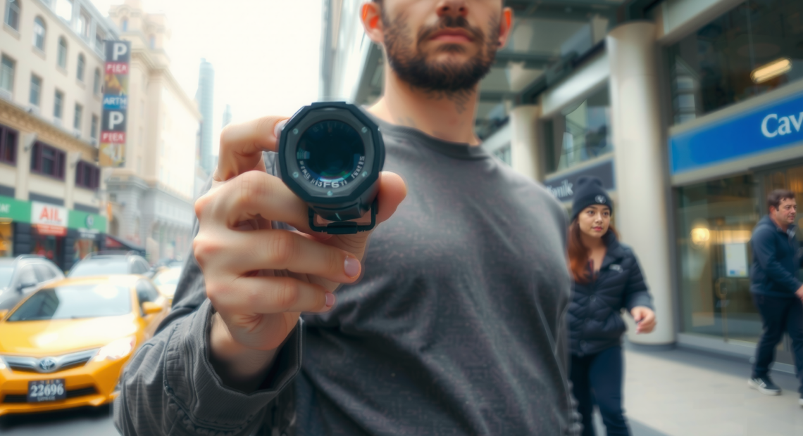OLIGHT i3T2 EOS review — lifestyle photo showing OLIGHT i3T2 EOS Torch in use