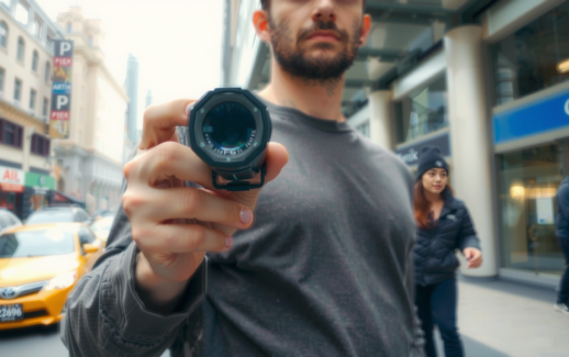OLIGHT i3T2 EOS review — lifestyle photo showing OLIGHT i3T2 EOS Torch in use