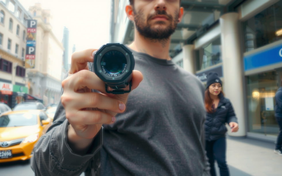 OLIGHT i3T2 EOS review — lifestyle photo showing OLIGHT i3T2 EOS Torch in use
