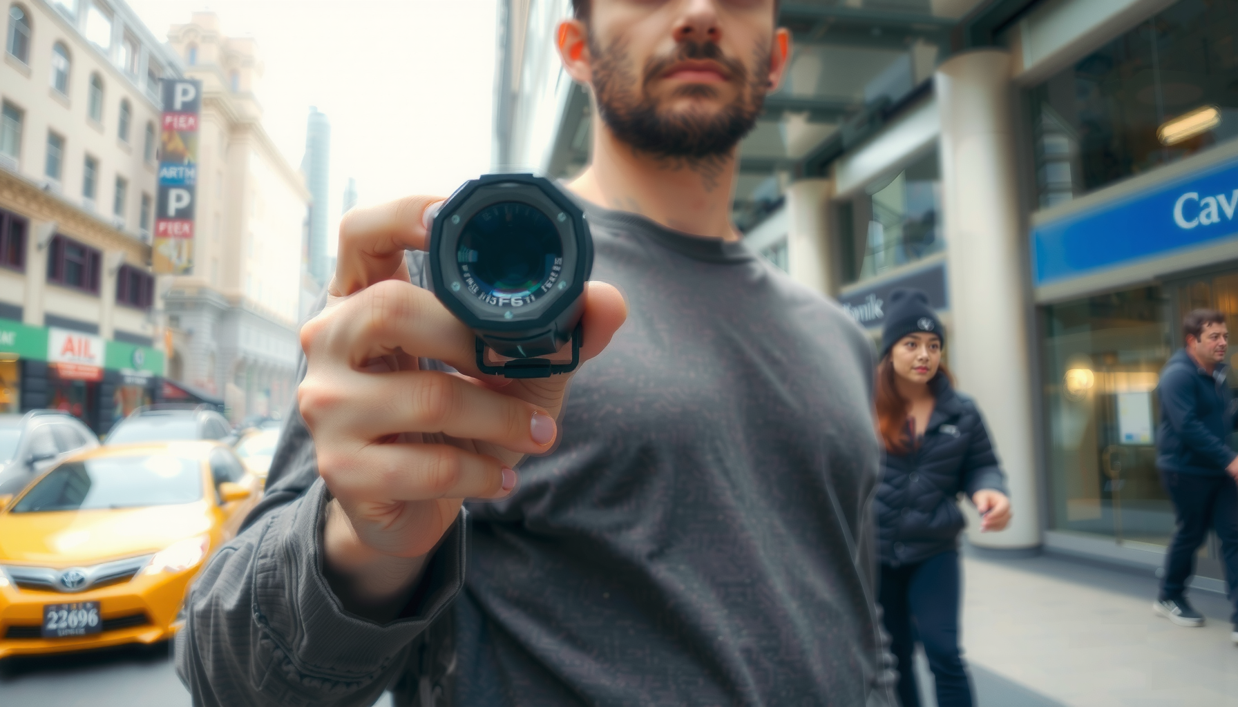 OLIGHT i3T2 EOS review — lifestyle photo showing OLIGHT i3T2 EOS Torch in use