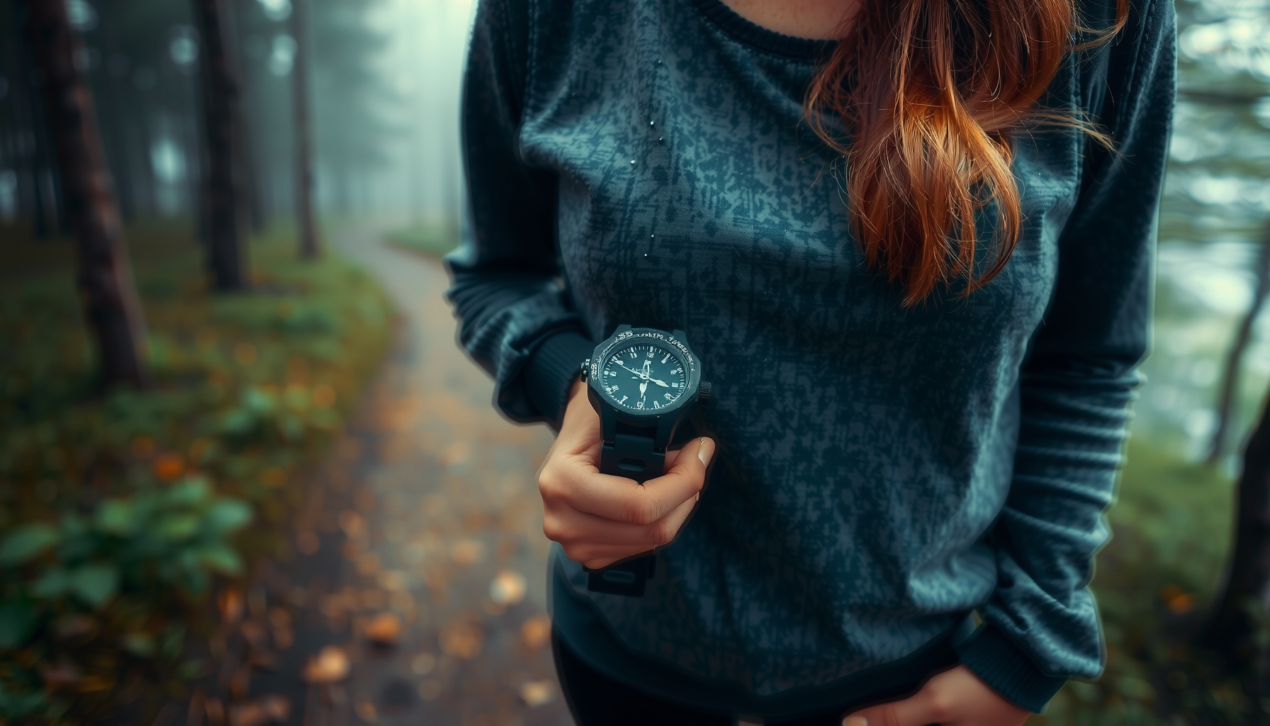waterproof compass for camping — lifestyle photo showing Compass for Camping Gear, in use