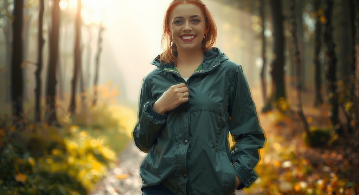 men's waterproof breathable rain jacket uk — lifestyle photo showing Rodeel Classic Men's Rain in use
