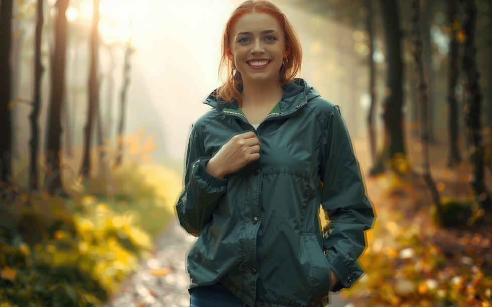 men's waterproof breathable rain jacket uk — lifestyle photo showing Rodeel Classic Men's Rain in use