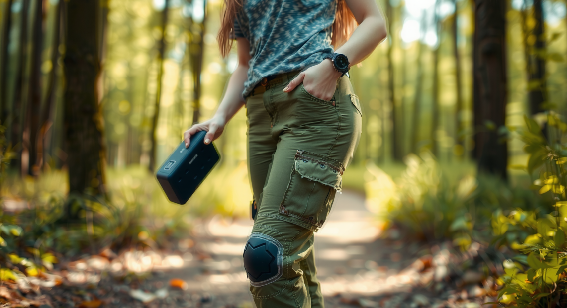 tactical pants for men with knee — lifestyle photo showing HANSTRONG GEAR Tactical Pants in use