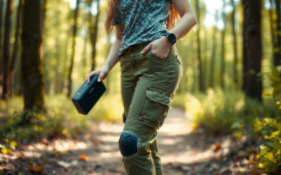tactical pants for men with knee — lifestyle photo showing HANSTRONG GEAR Tactical Pants in use