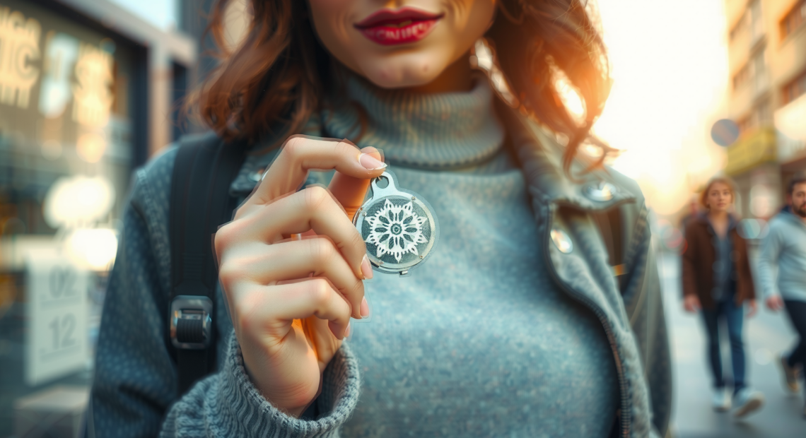 19-in-1 snowflake multi tool keychain — lifestyle photo showing FYHJNC 19-in-1 Snowflake Multi in use