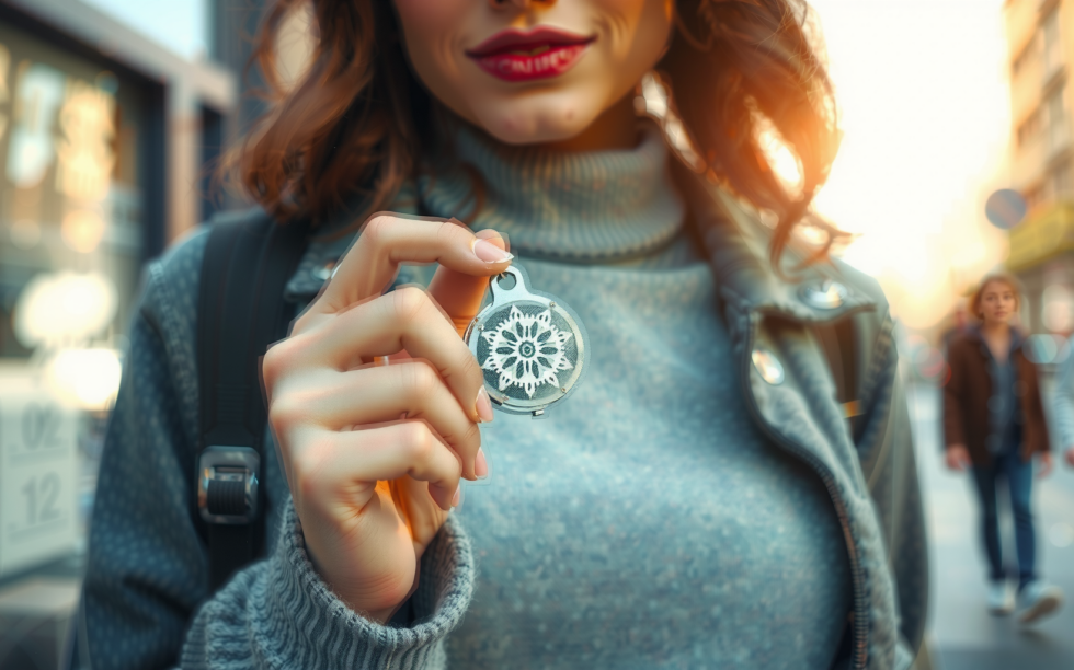 19-in-1 snowflake multi tool keychain — lifestyle photo showing FYHJNC 19-in-1 Snowflake Multi in use