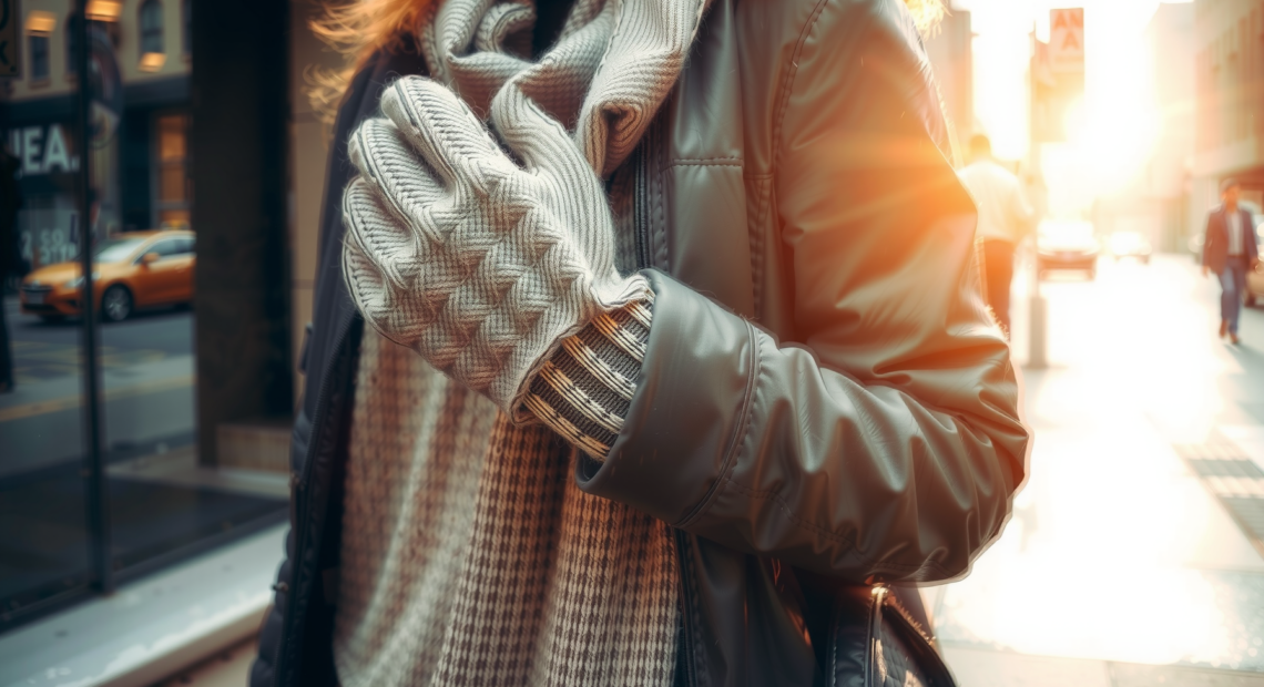 westwood fox winter gloves — lifestyle photo showing WESTWOOD FOX Winter Gloves in use