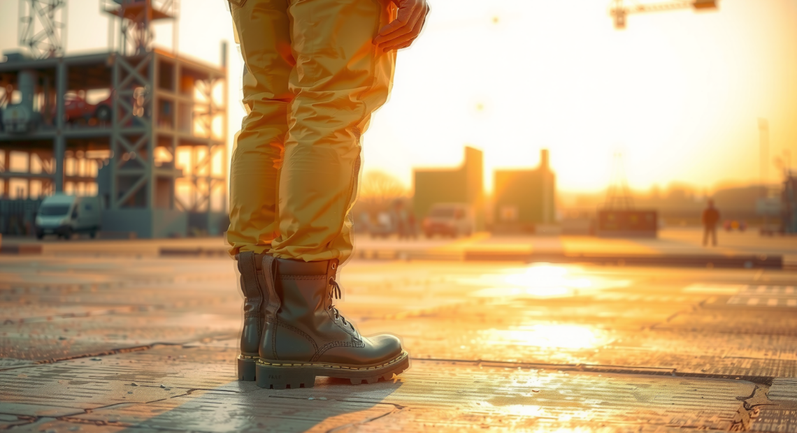 Regatta tactical hi-vis parka jacket — lifestyle photo showing Regatta TRA340MD7BV Tactical Hi-Vis in use