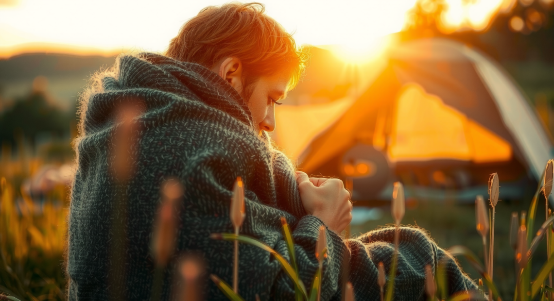 woolly mammoth merino wool blanket — illustrative AI-generated lifestyle image
