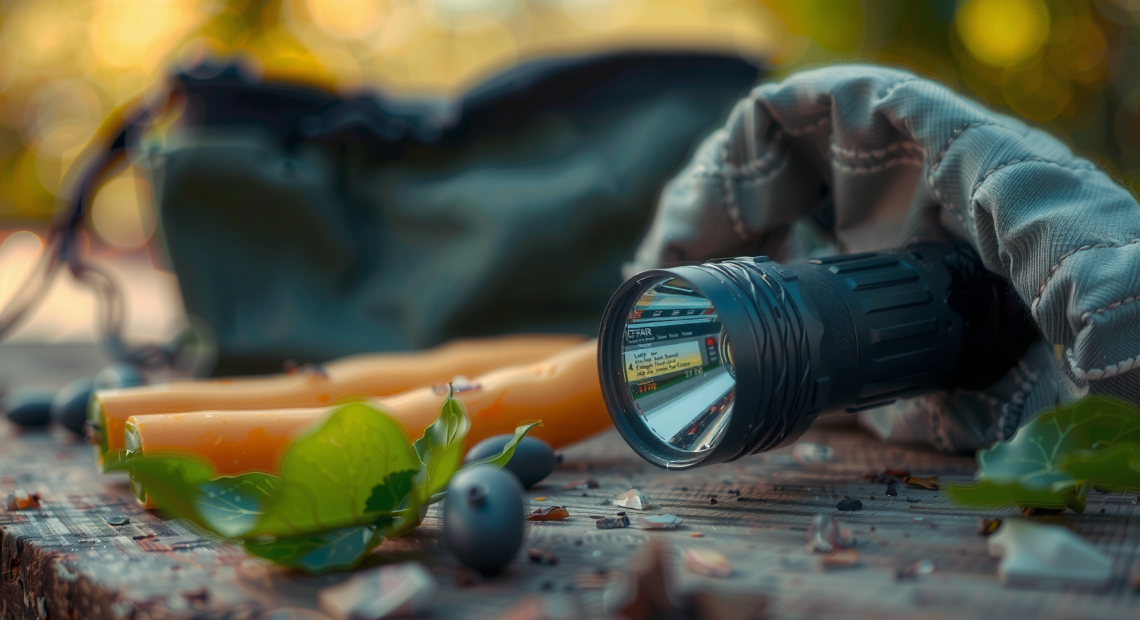 LOOP GEAR SK05 Pro flashlight — illustrative AI-generated lifestyle image