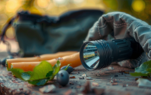 LOOP GEAR SK05 Pro flashlight — illustrative AI-generated lifestyle image