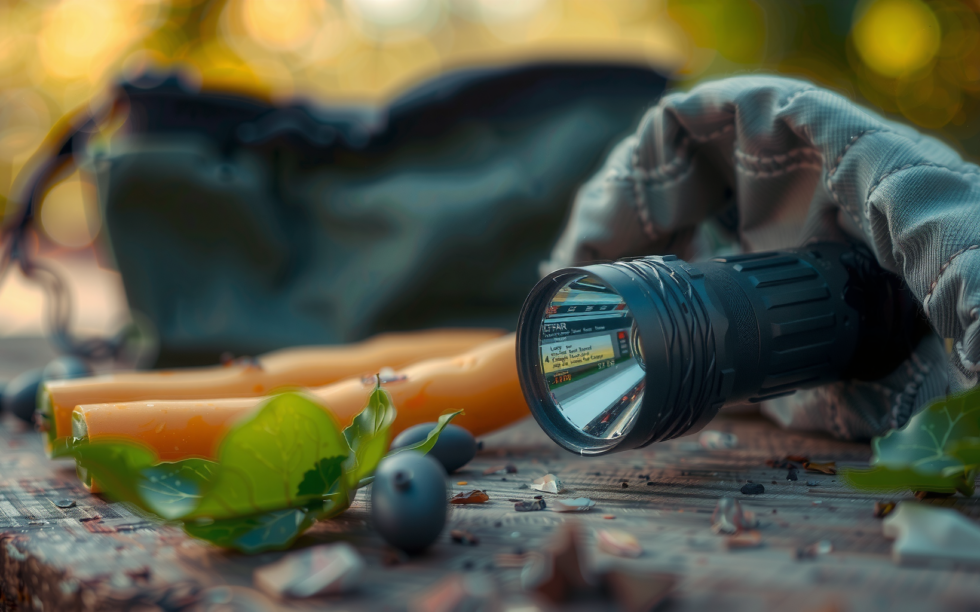 LOOP GEAR SK05 Pro flashlight — illustrative AI-generated lifestyle image