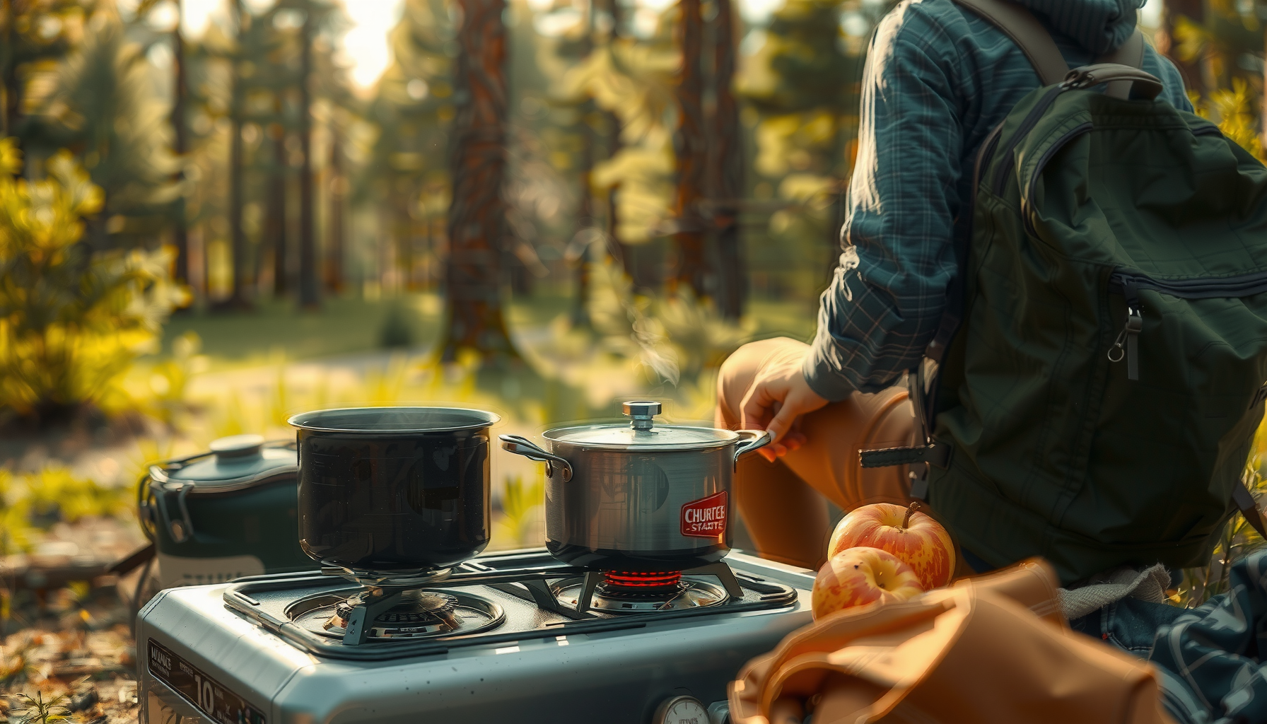 odoland 3500w camping stove — illustrative AI-generated lifestyle image