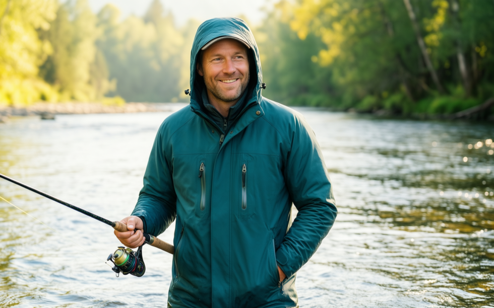 frogg toggs tekk toad jacket — illustrative AI-generated lifestyle image