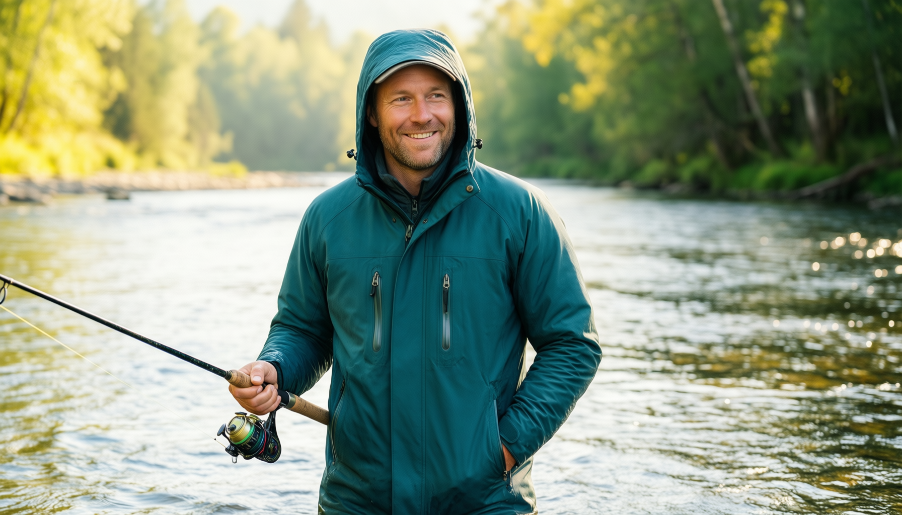 frogg toggs tekk toad jacket — illustrative AI-generated lifestyle image