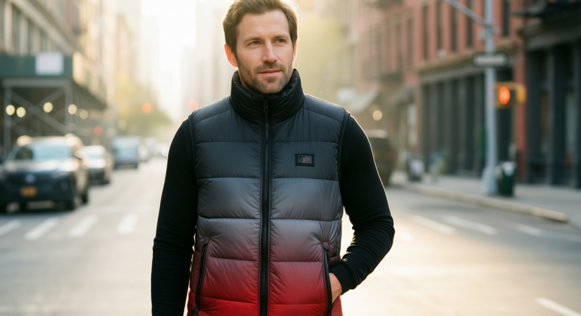 ororo heated vest for men — illustrative AI-generated lifestyle image