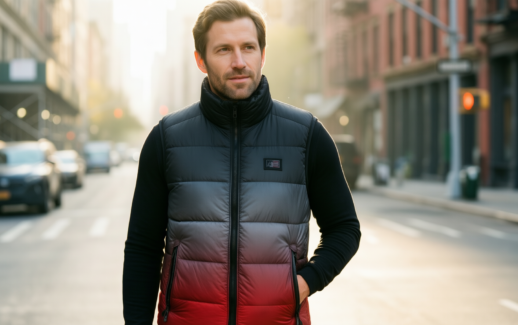 ororo heated vest for men — illustrative AI-generated lifestyle image