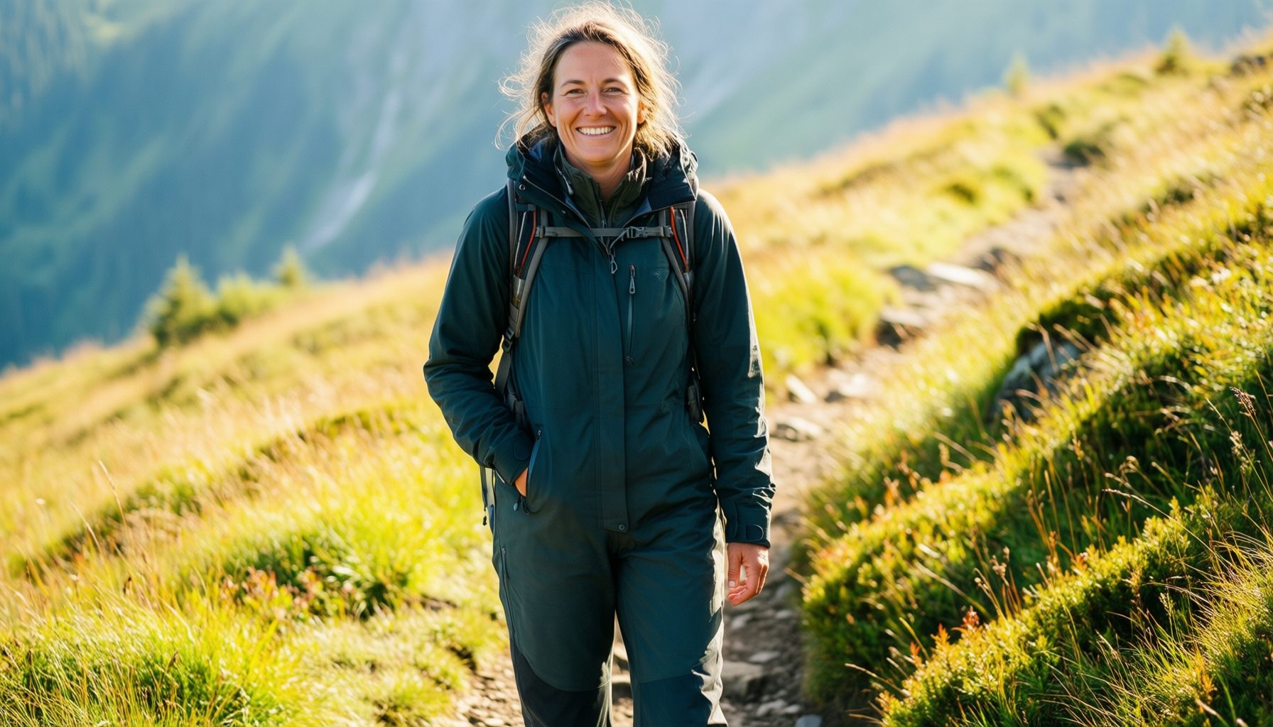 Women’s Waterproof Hiking Trousers UK: A — illustrative AI-generated lifestyle image
