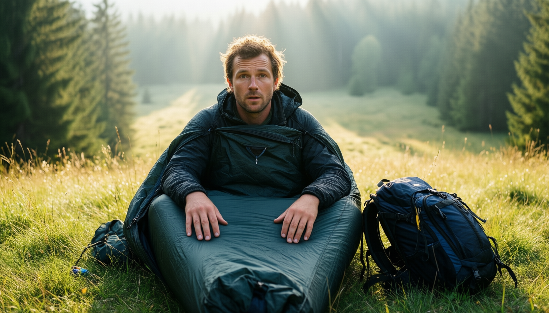 alpkit hunka xl bivvy bag review — illustrative AI-generated lifestyle image