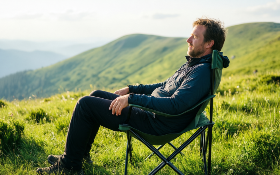 best folding camping chairs — illustrative AI-generated lifestyle image