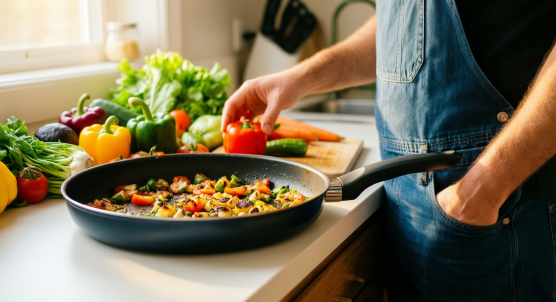 best non stick cookware set — illustrative AI-generated lifestyle image