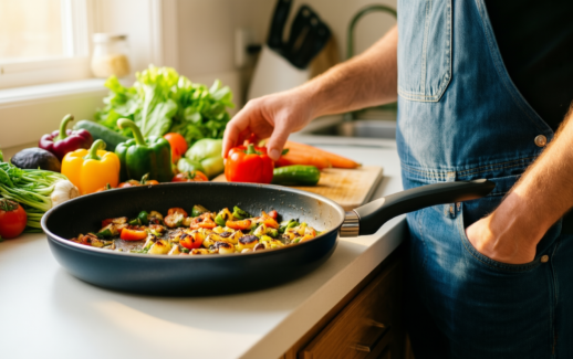 best non stick cookware set — illustrative AI-generated lifestyle image