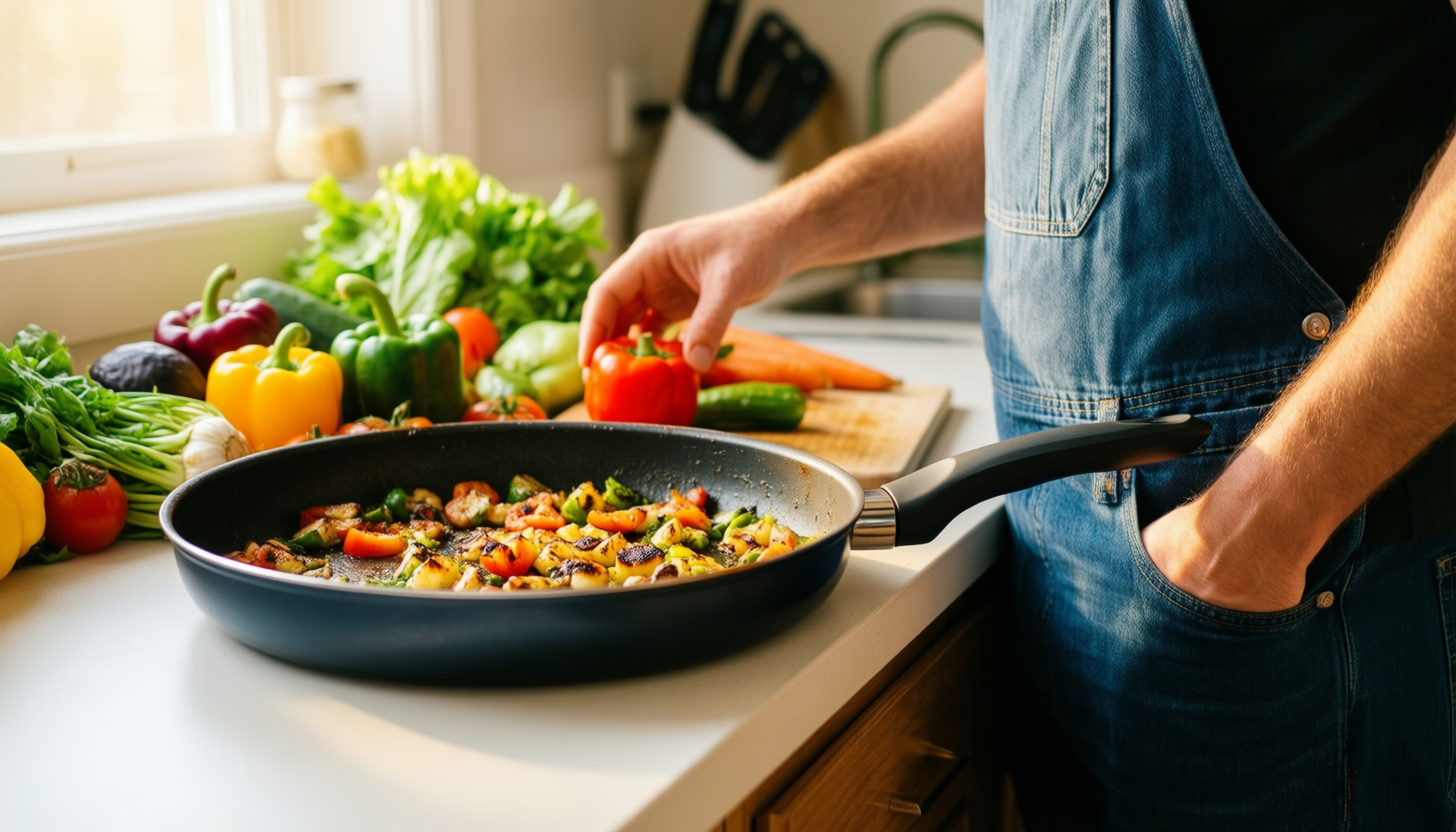 best non stick cookware set — illustrative AI-generated lifestyle image