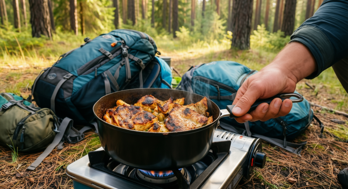 camping cookware set 3 — illustrative AI-generated lifestyle image