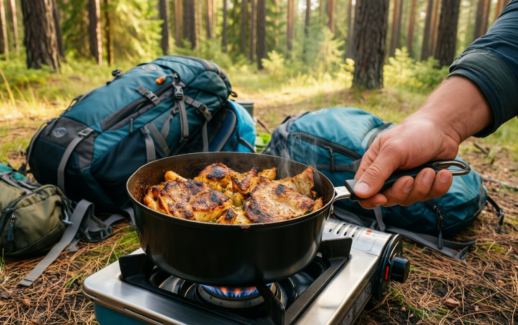 camping cookware set 3 — illustrative AI-generated lifestyle image