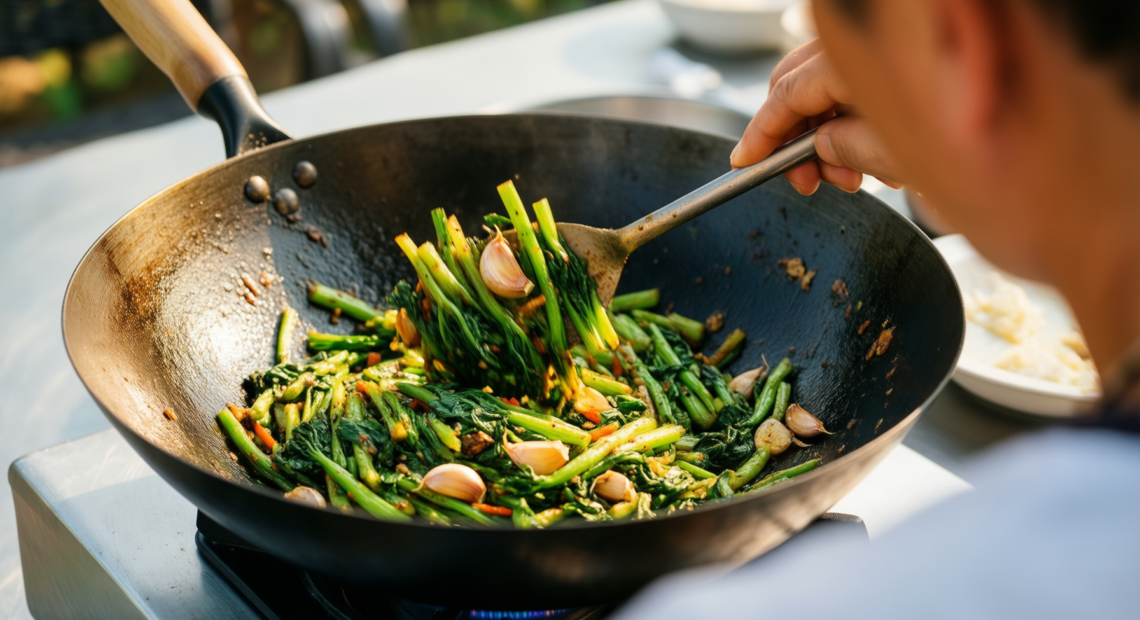 carbon steel wok 3 — illustrative AI-generated lifestyle image