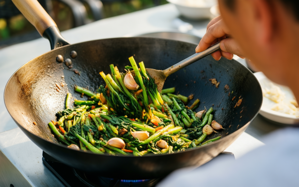 carbon steel wok 3 — illustrative AI-generated lifestyle image