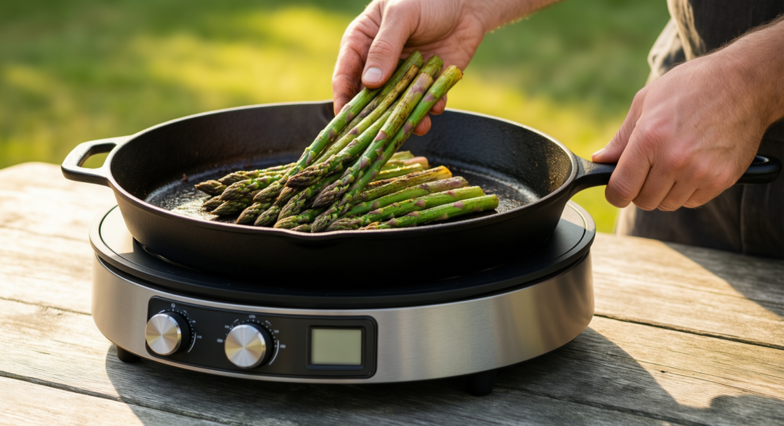 cast iron griddle pan — illustrative AI-generated lifestyle image