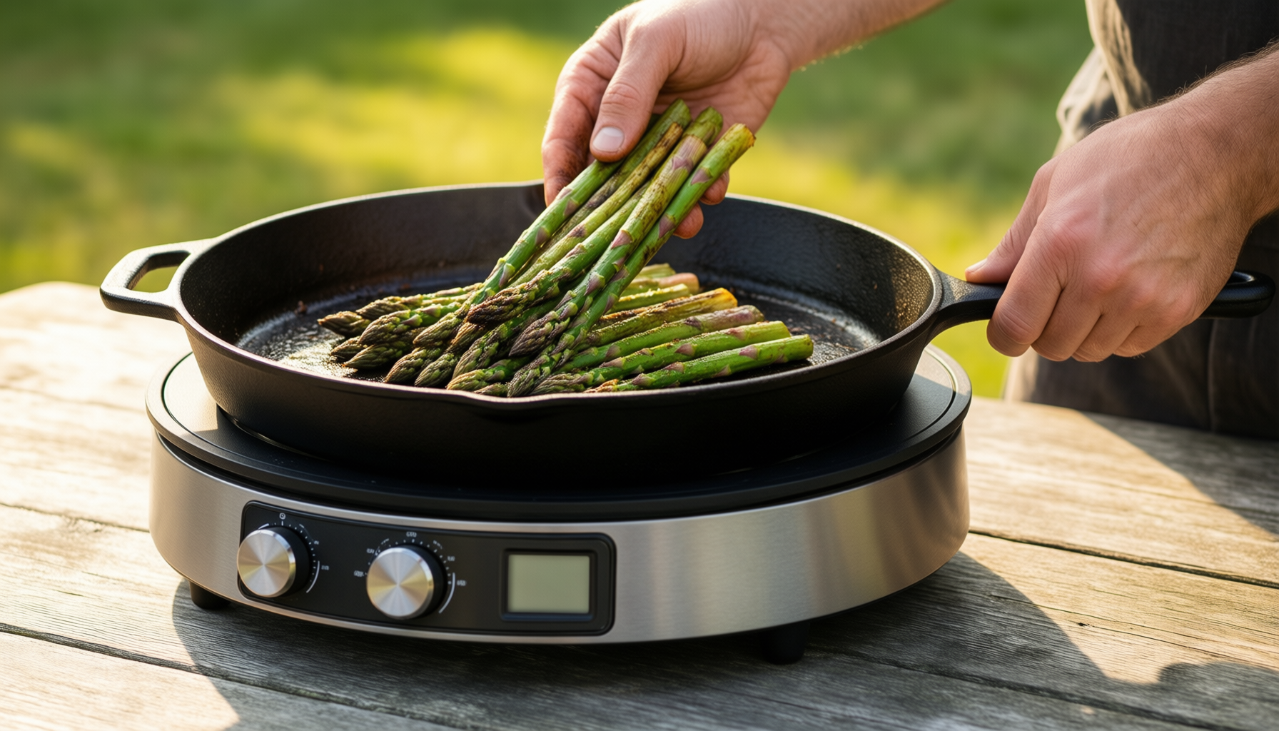 cast iron griddle pan — illustrative AI-generated lifestyle image